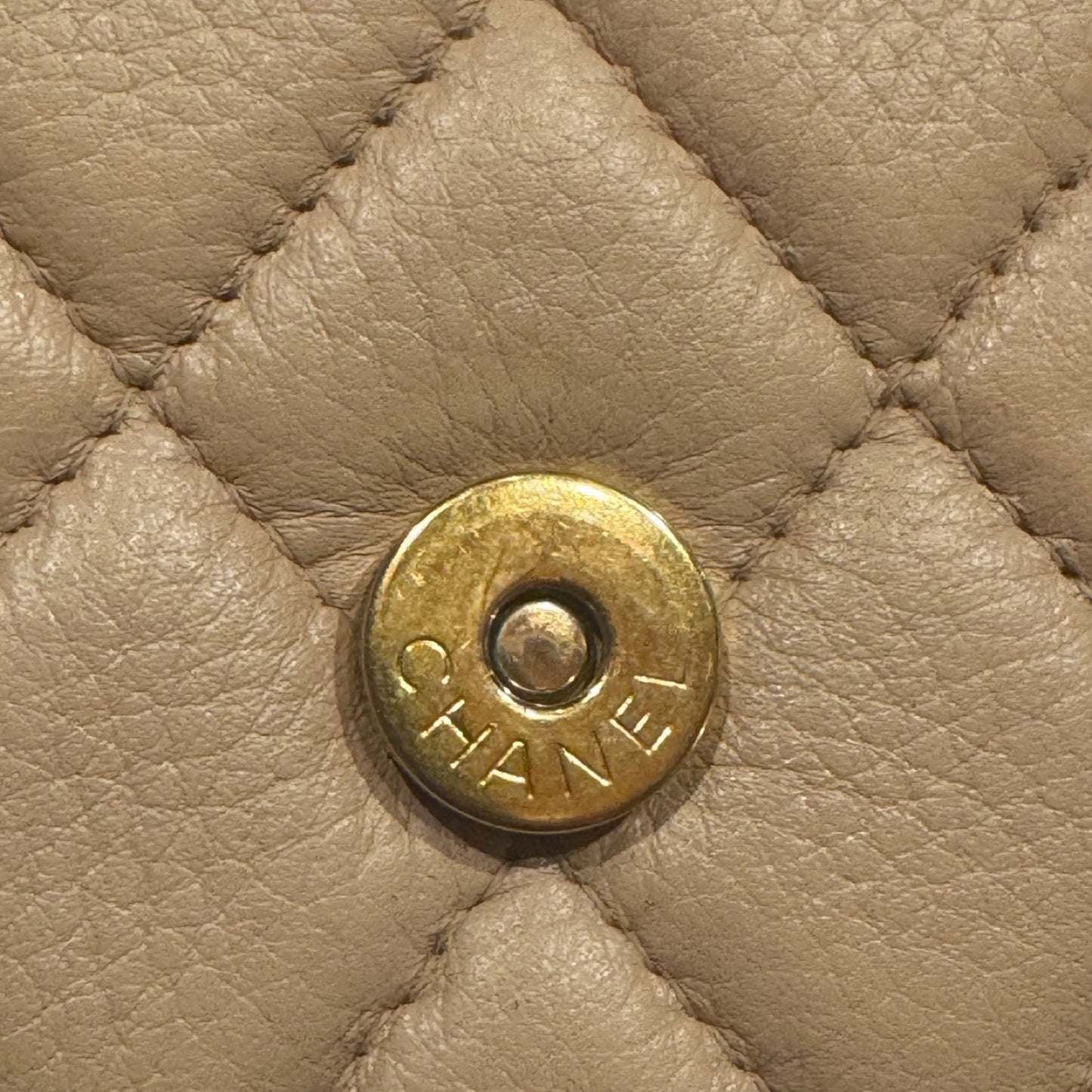 Chanel Mini Classic Flap Beige Caviar