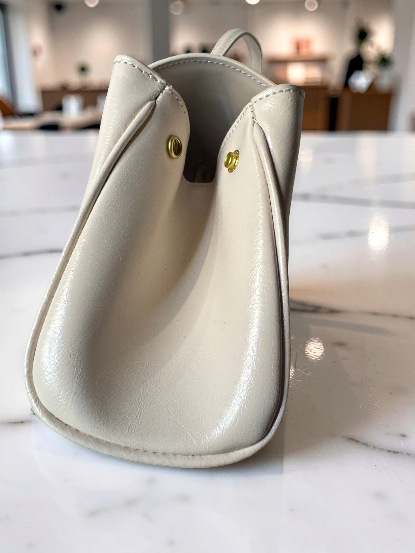Off-White Jitney East/West Shoulder Bag — Cream — New With Tags