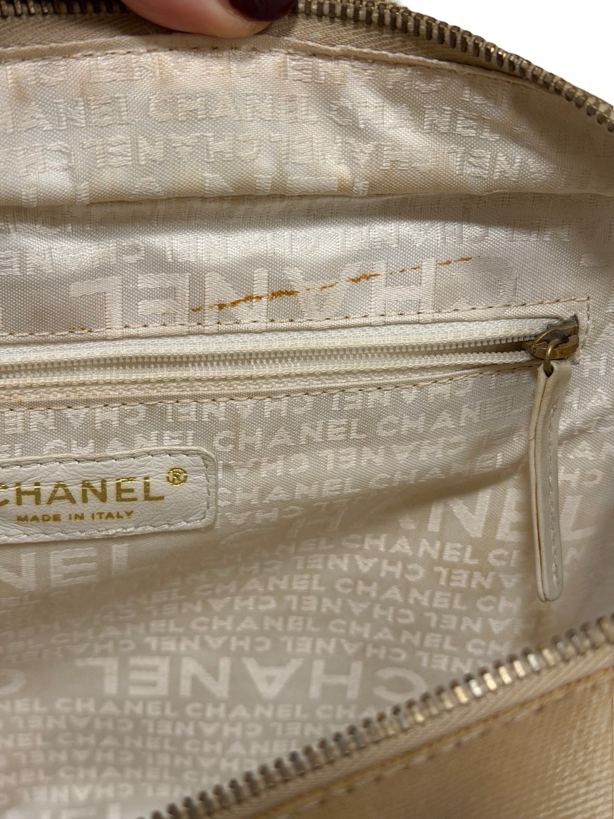 Chanel Marshmallow Tote — Chartreuse & Pink Canvas, Two-Tone CC, Authenticity Card (2004–05)