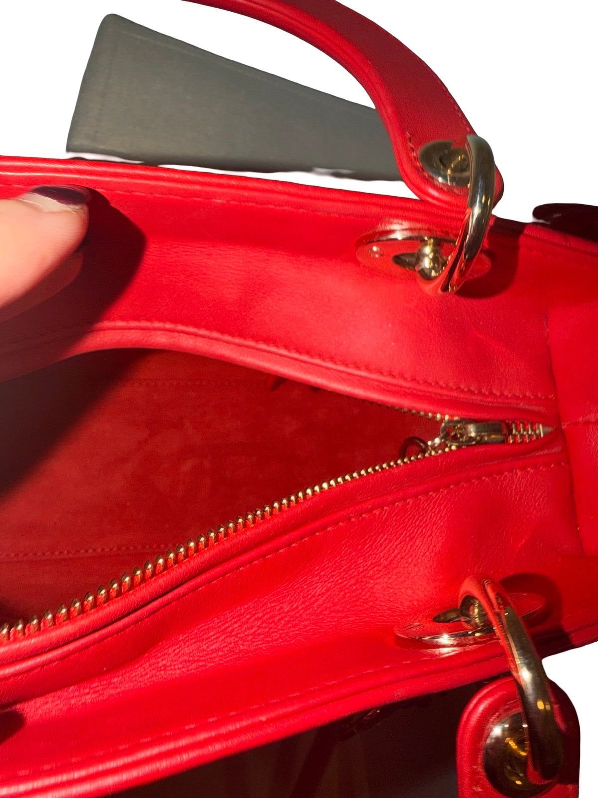 Christian Dior Medium Lady Dior x Niki de Saint Phalle, Red Embroidered Heart