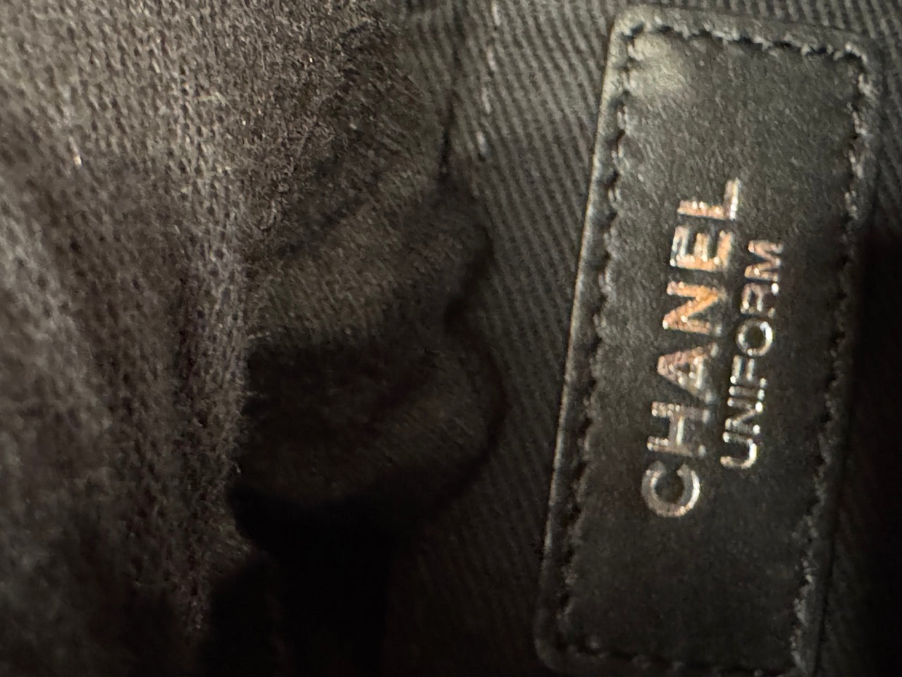 Chanel Uniform Flap — Black Lambskin, Silver Hardware