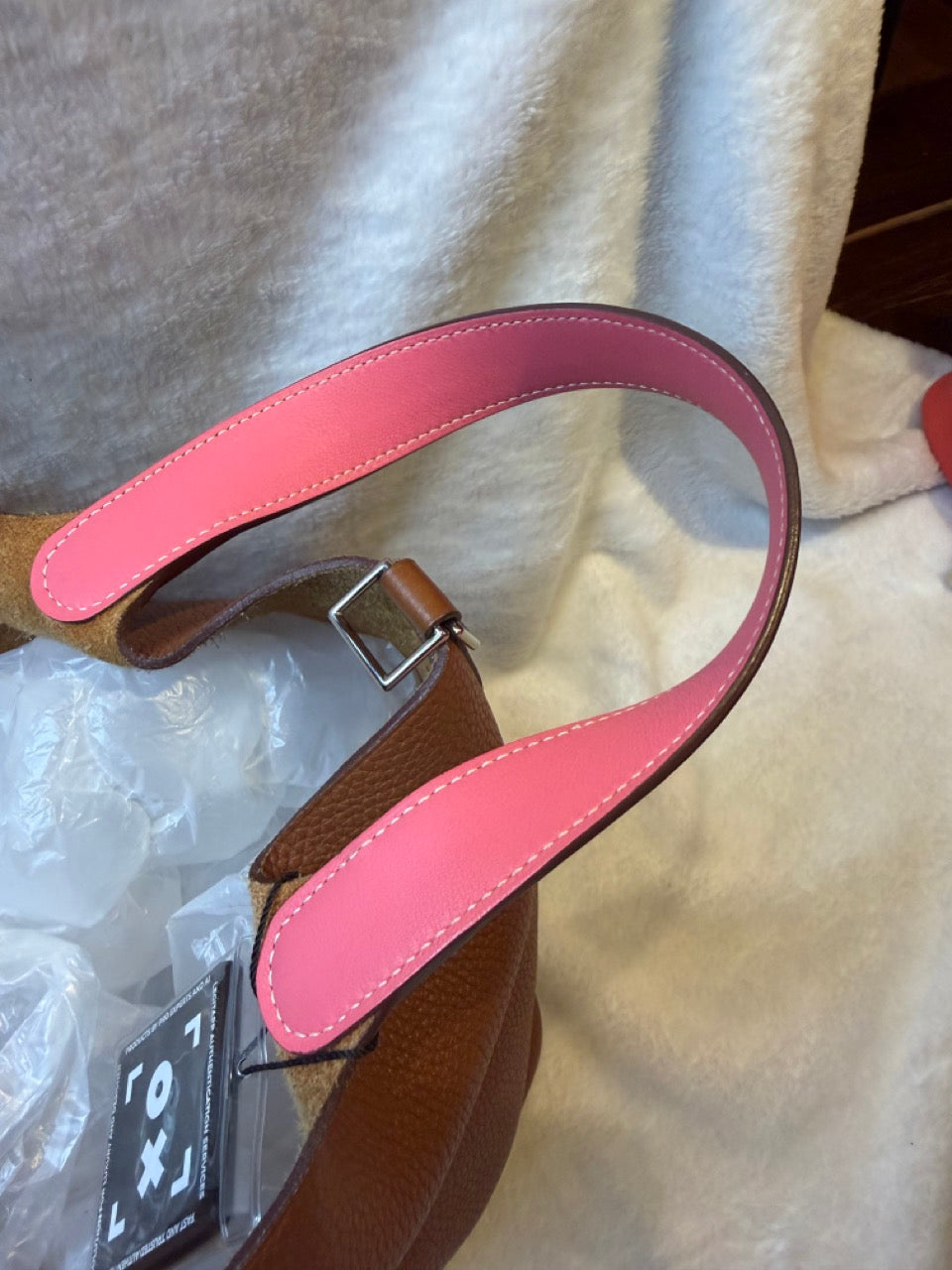 Hermès Picotin Lock Éclat 22 — Gold Clemence with Pink Swift, Palladium Hardware, 2018