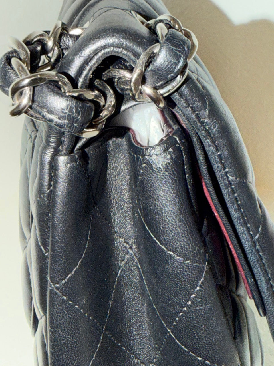 Chanel Jumbo Classic Double Flap, Black Lambskin with Silver Hardware