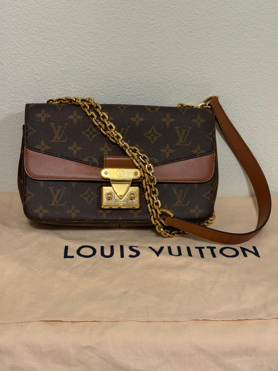 Louis Vuitton Marceau, Monogram with Caramel Trim