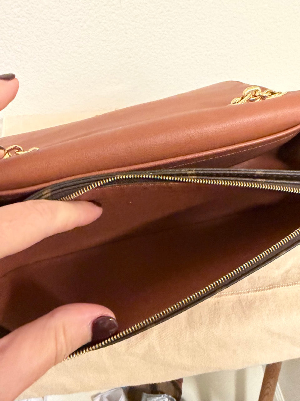 Louis Vuitton Marceau, Monogram with Caramel Trim