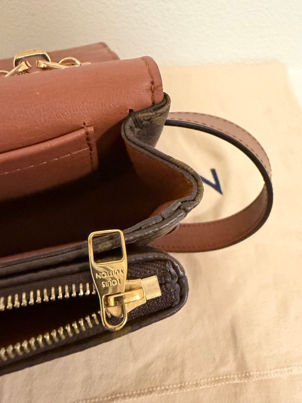 Louis Vuitton Marceau, Monogram with Caramel Trim