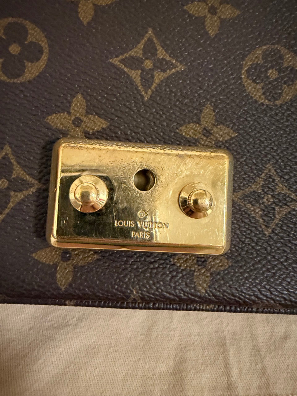 Louis Vuitton Marceau, Monogram with Caramel Trim