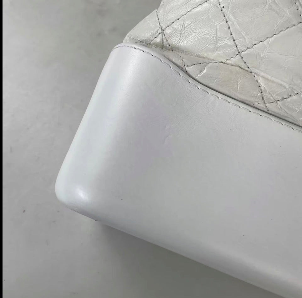 Chanel White Gabrielle Hobo