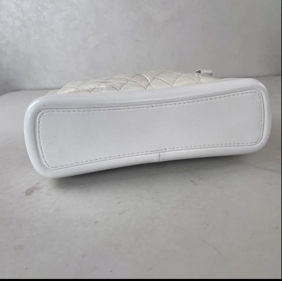 Chanel White Gabrielle Hobo