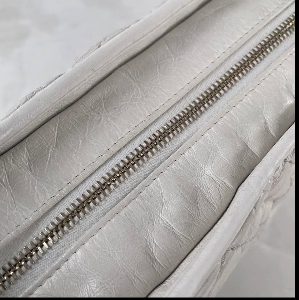 Chanel White Gabrielle Hobo