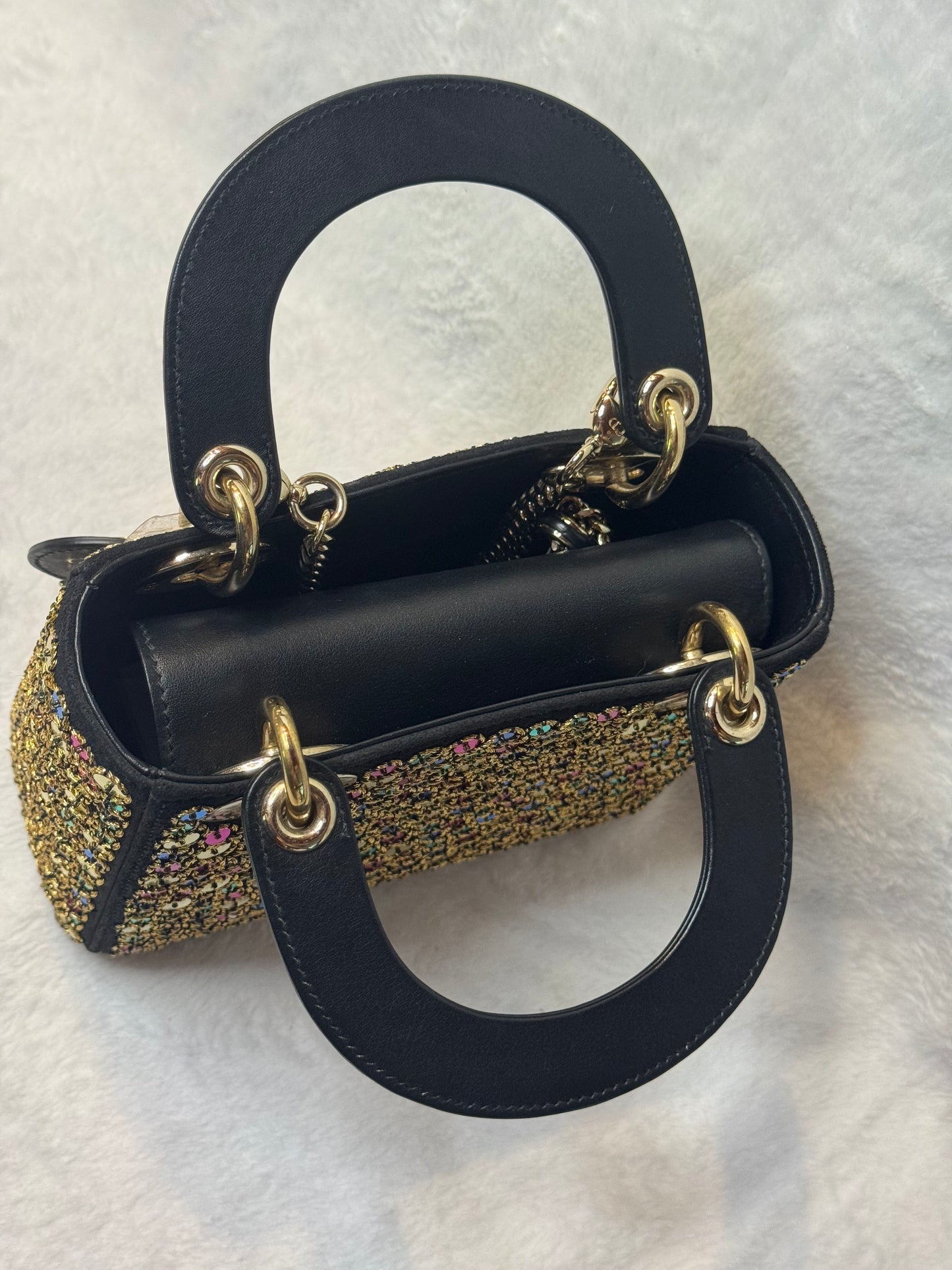 Christian Dior Lady Dior Mini Multicolor Sequins