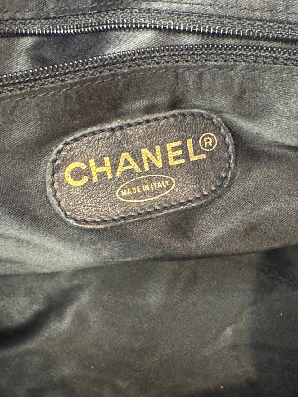 Chanel Vintage Timeless CC Zip Tote — Black Lambskin, Gold Hardware