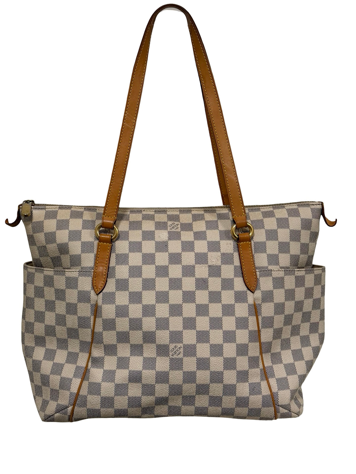 Louis Vuitton Totally PM — Damier Azur, Honey Vachetta, Gold Hardware