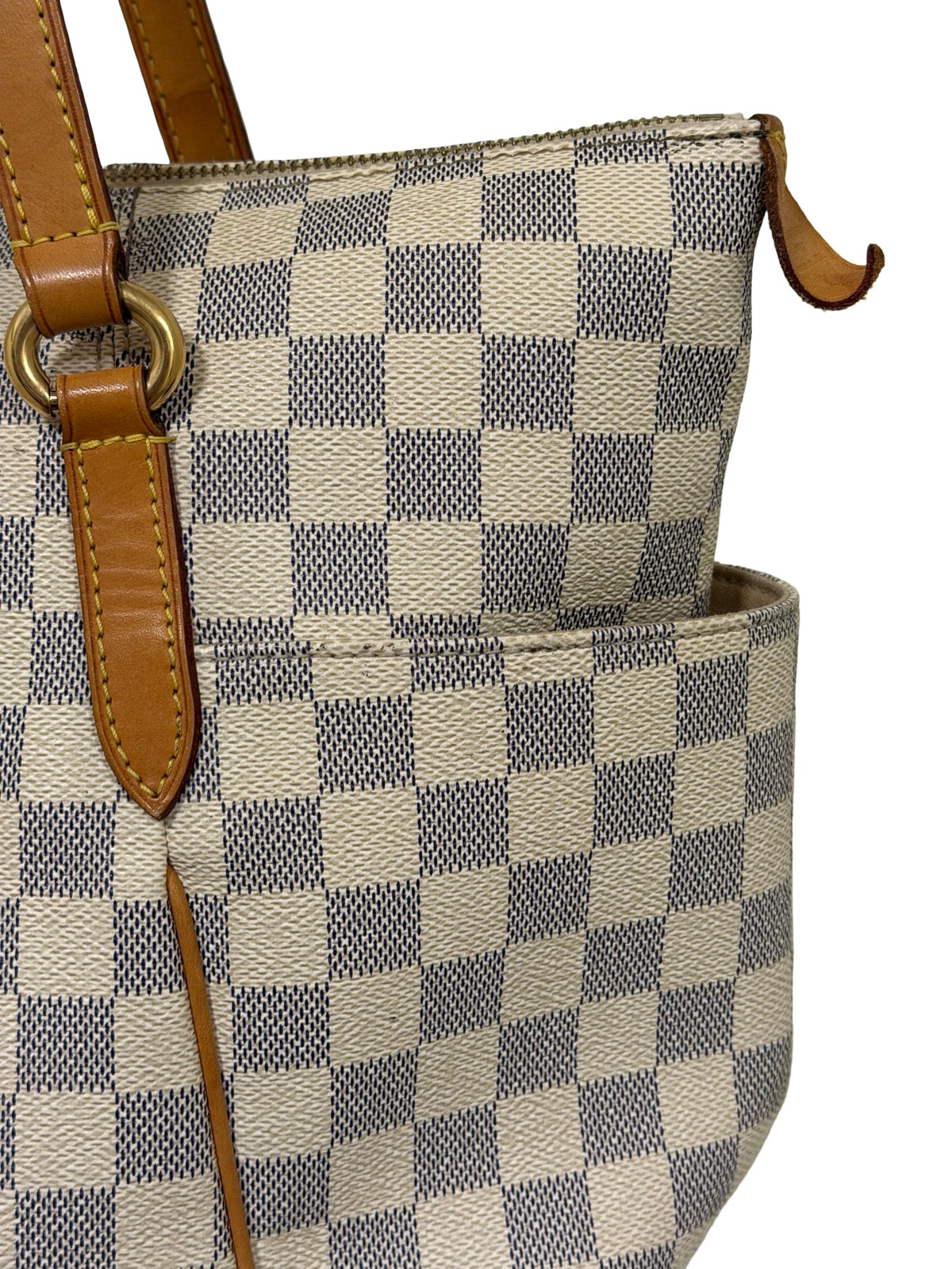 Louis Vuitton Totally PM — Damier Azur, Honey Vachetta, Gold Hardware