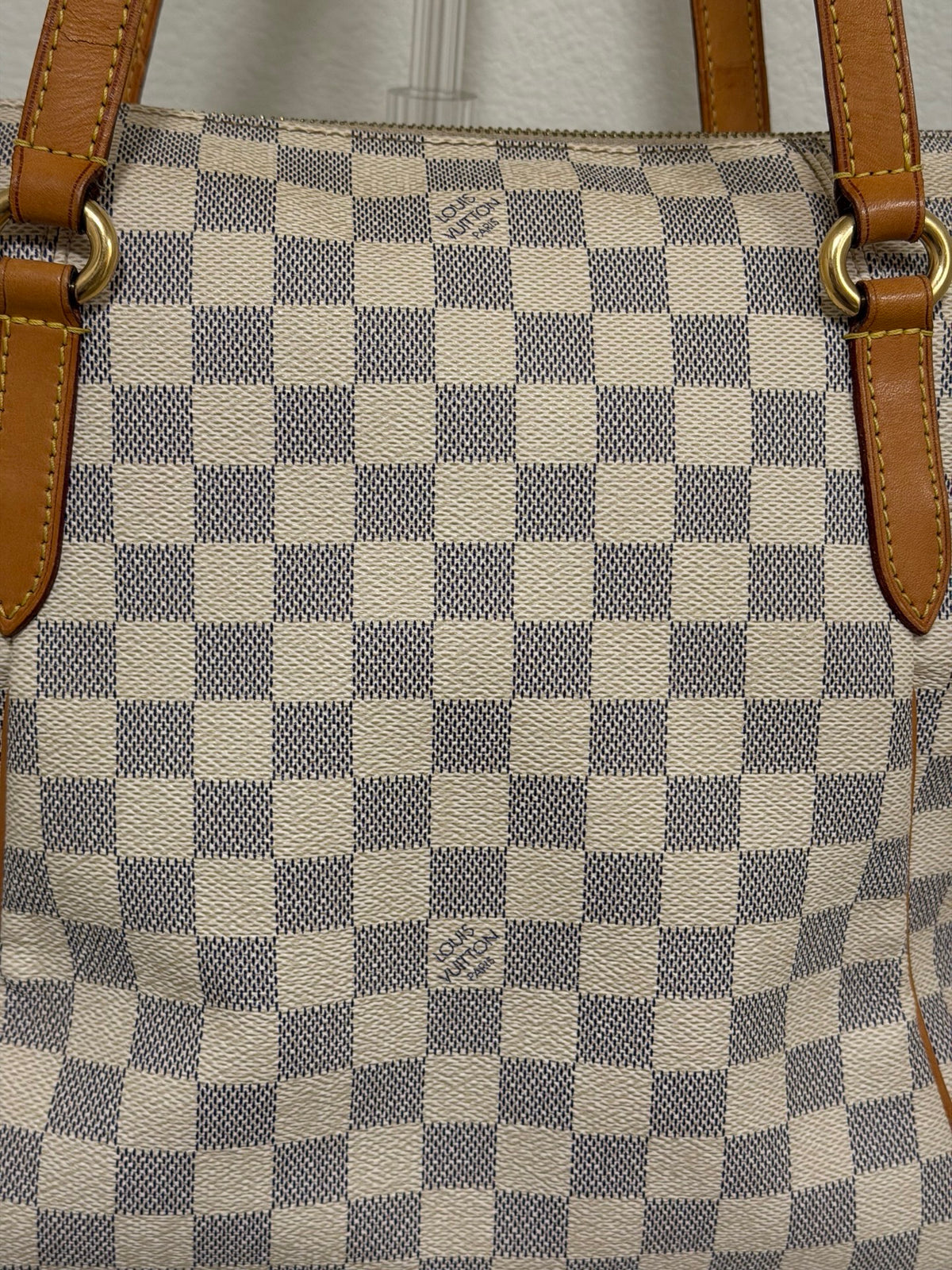 Louis Vuitton Totally PM — Damier Azur, Honey Vachetta, Gold Hardware