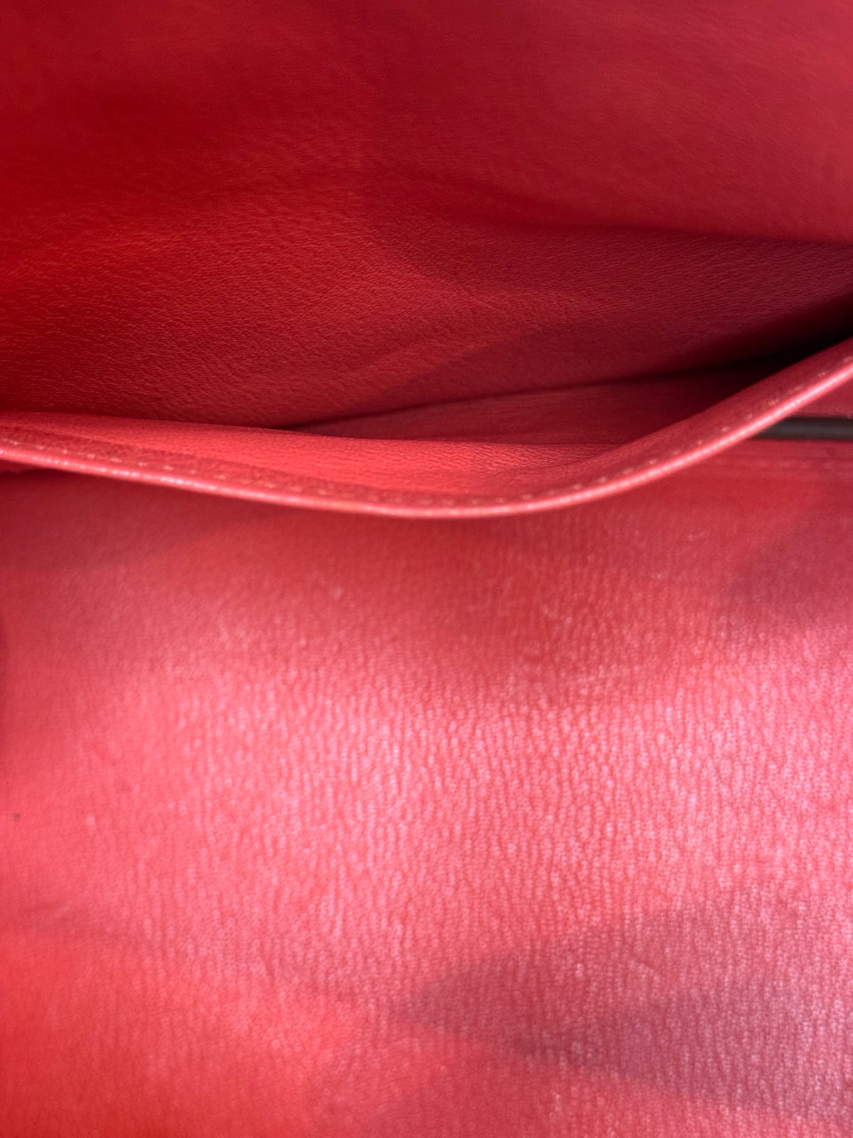 Hermès Birkin 35 – Rouge Pivoine Togo Leather, Palladium Hardware (Pre-Owned, 8.75/10)