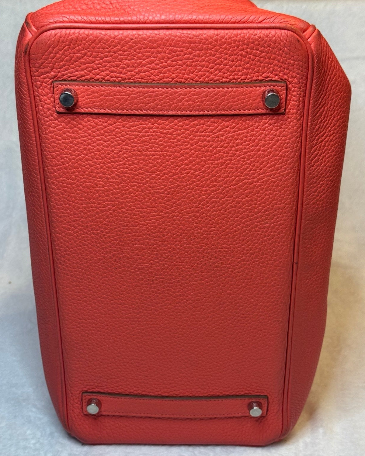Hermès Birkin 35 – Rouge Pivoine Togo Leather, Palladium Hardware (Pre-Owned, 8.75/10)