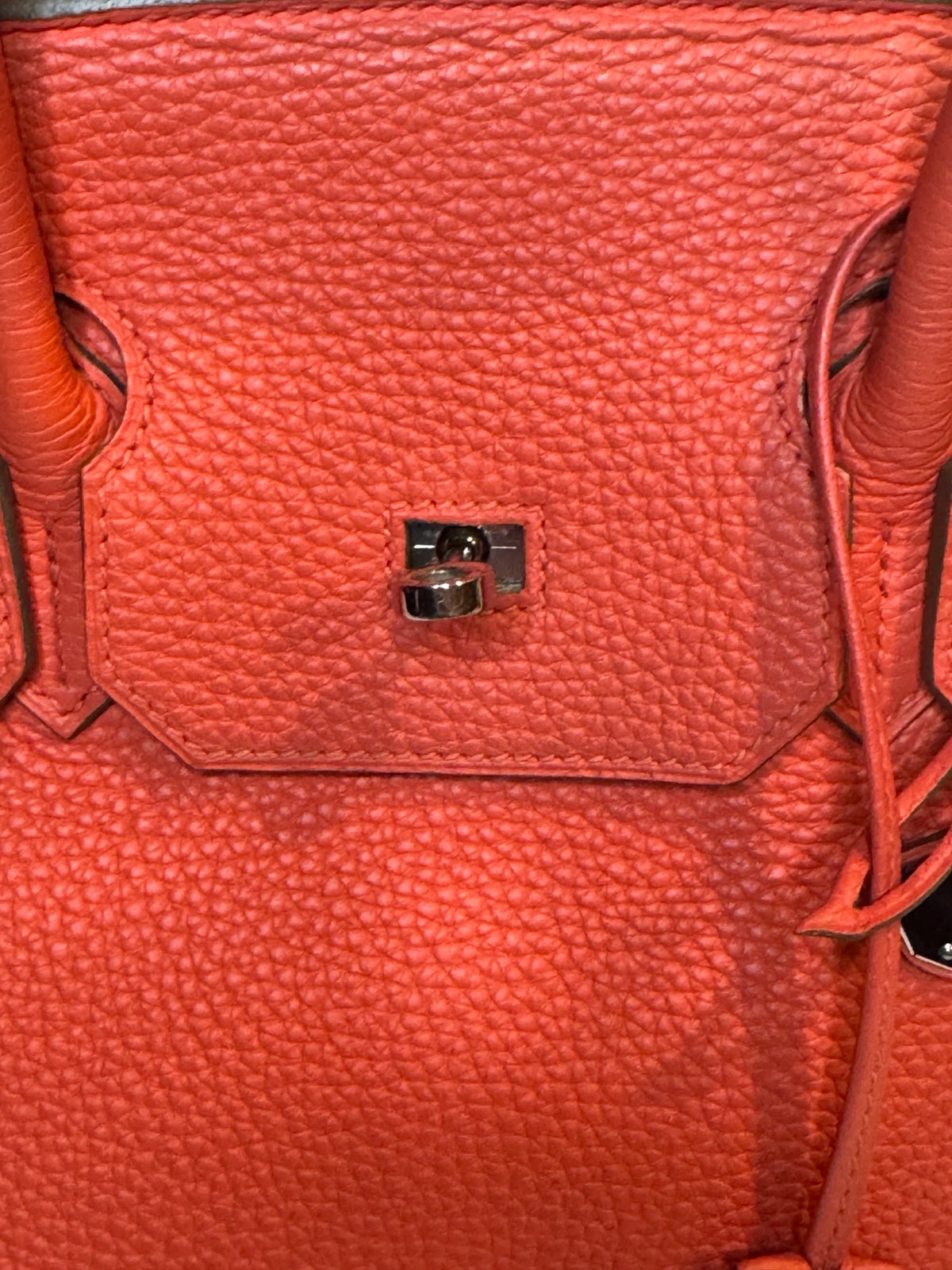 Hermès Birkin 35 – Rouge Pivoine Togo Leather, Palladium Hardware (Pre-Owned, 8.75/10)