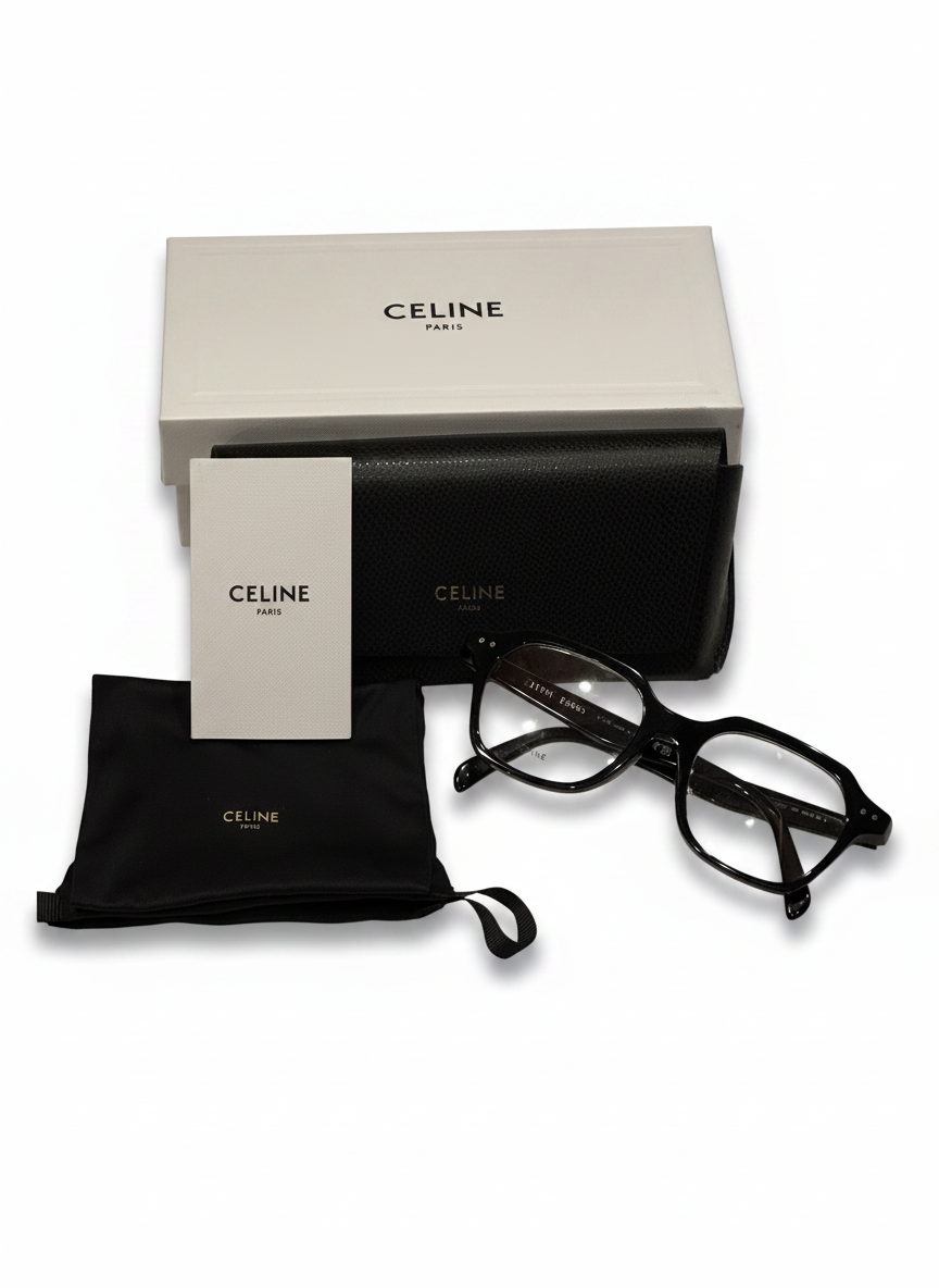 Celine CL50127I 001 Square Sunglasses — Black
