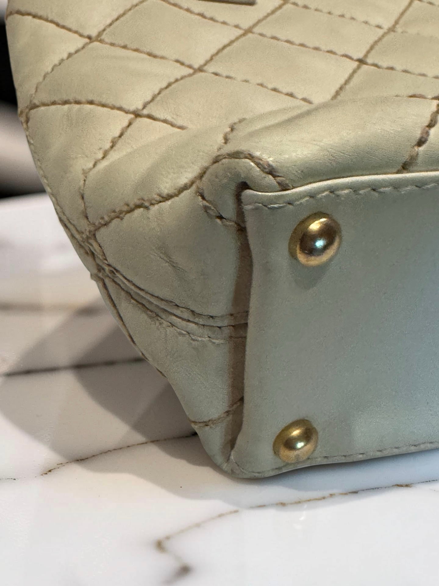 Chanel Vivian Wild Stitch Tote — Ivory Calfskin