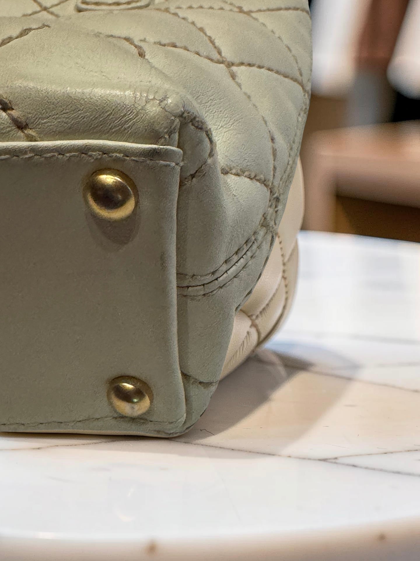 Chanel Vivian Wild Stitch Tote — Ivory Calfskin