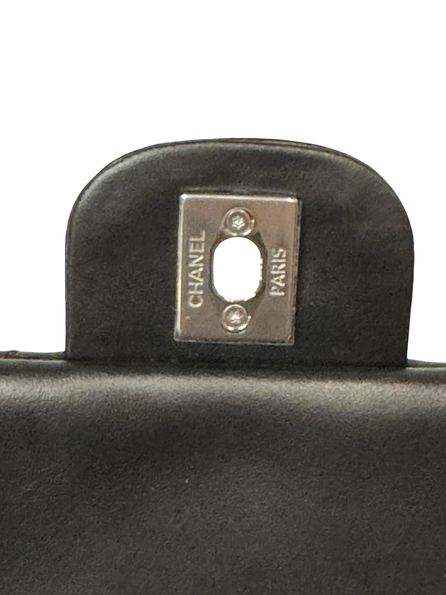 Chanel Uniform Flap — Black Lambskin, Silver Hardware