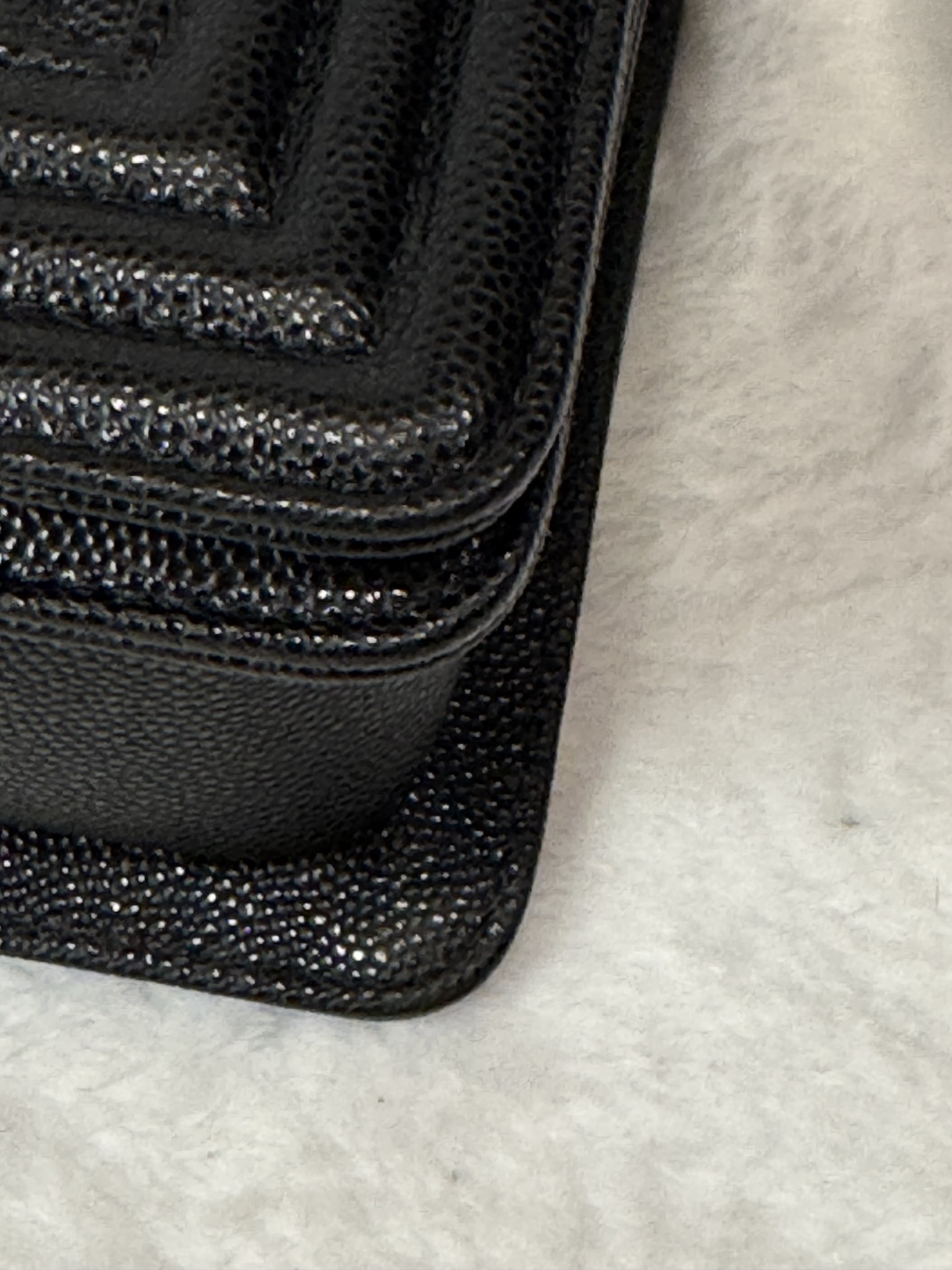 Chanel Small Boy Flap — Black Caviar, Ruthenium Hardware