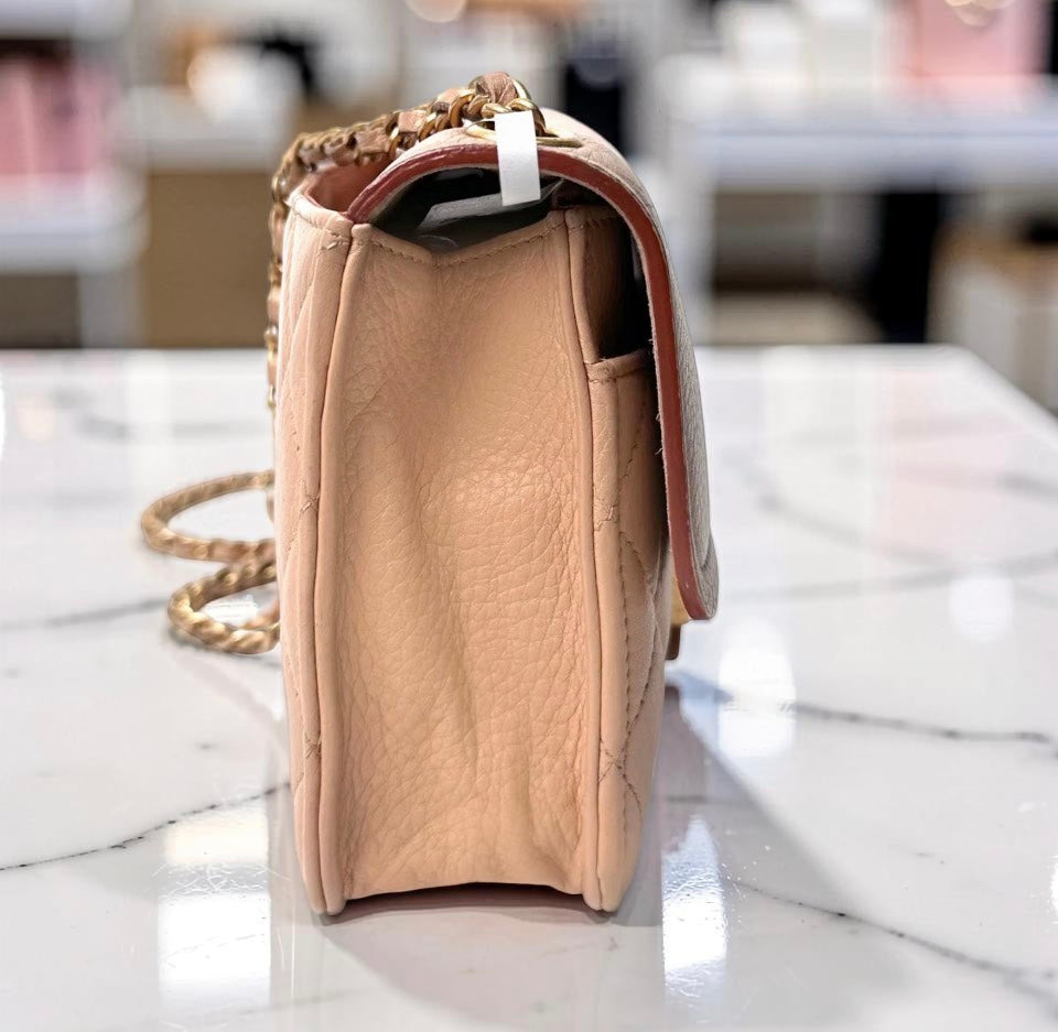 Chanel Mini Classic Flap Beige Caviar