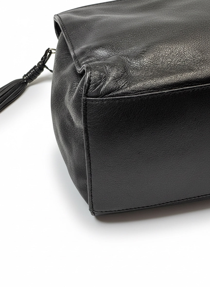 Chanel Vintage Timeless CC Zip Tote — Black Lambskin, Gold Hardware