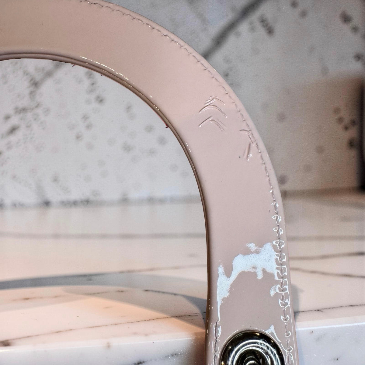 Christian Dior Large Lady Dior Light Pink Patent Cannage