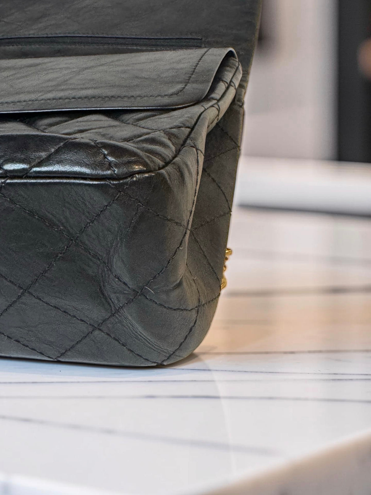 Chanel 2.55 Reissue Black Aged Calfskin