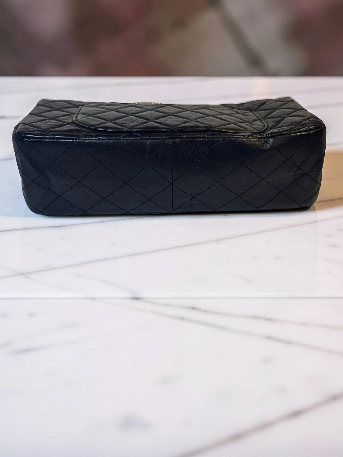 Chanel 2.55 Reissue Black Aged Calfskin