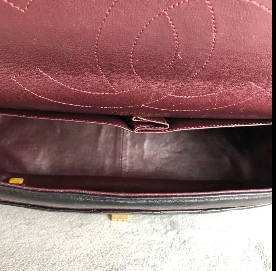 Chanel 2.55 Reissue Black Aged Calfskin