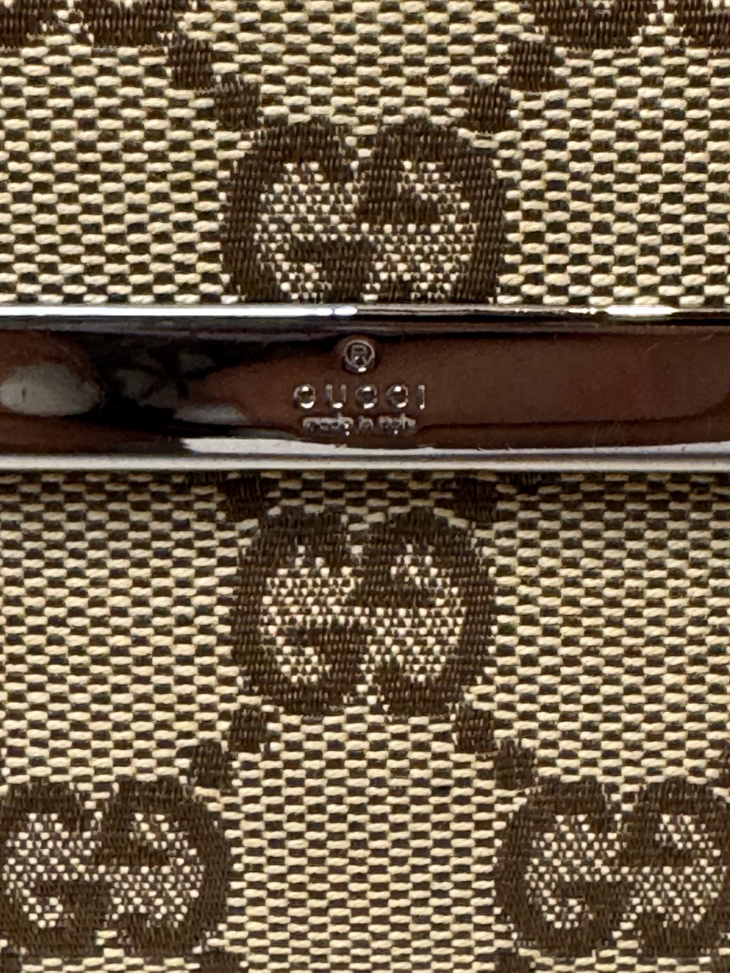 Vintage Gucci GG Canvas Long Wallet
