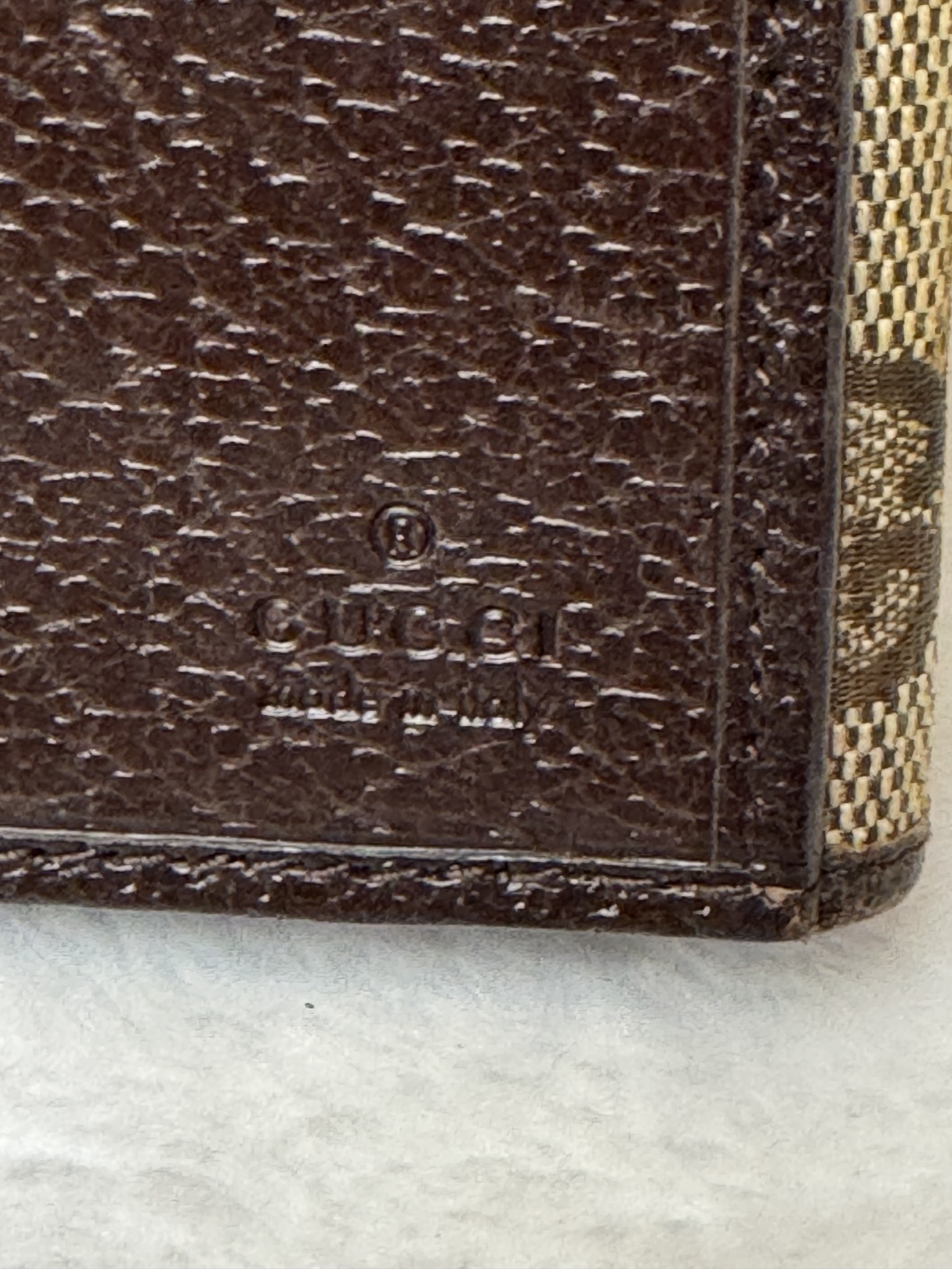 Vintage Gucci GG Canvas Long Wallet