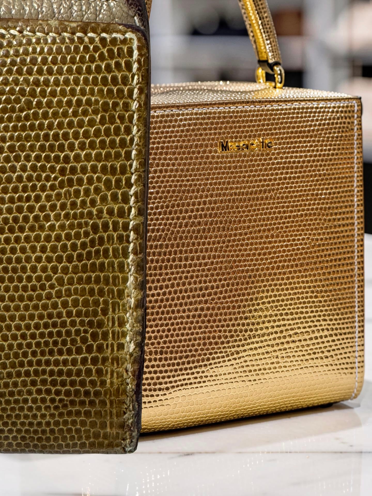 Hermès Béarn Long Wallet – Taupe Lizard Skin (Lézard), Palladium Hardware (Pre-Owned)