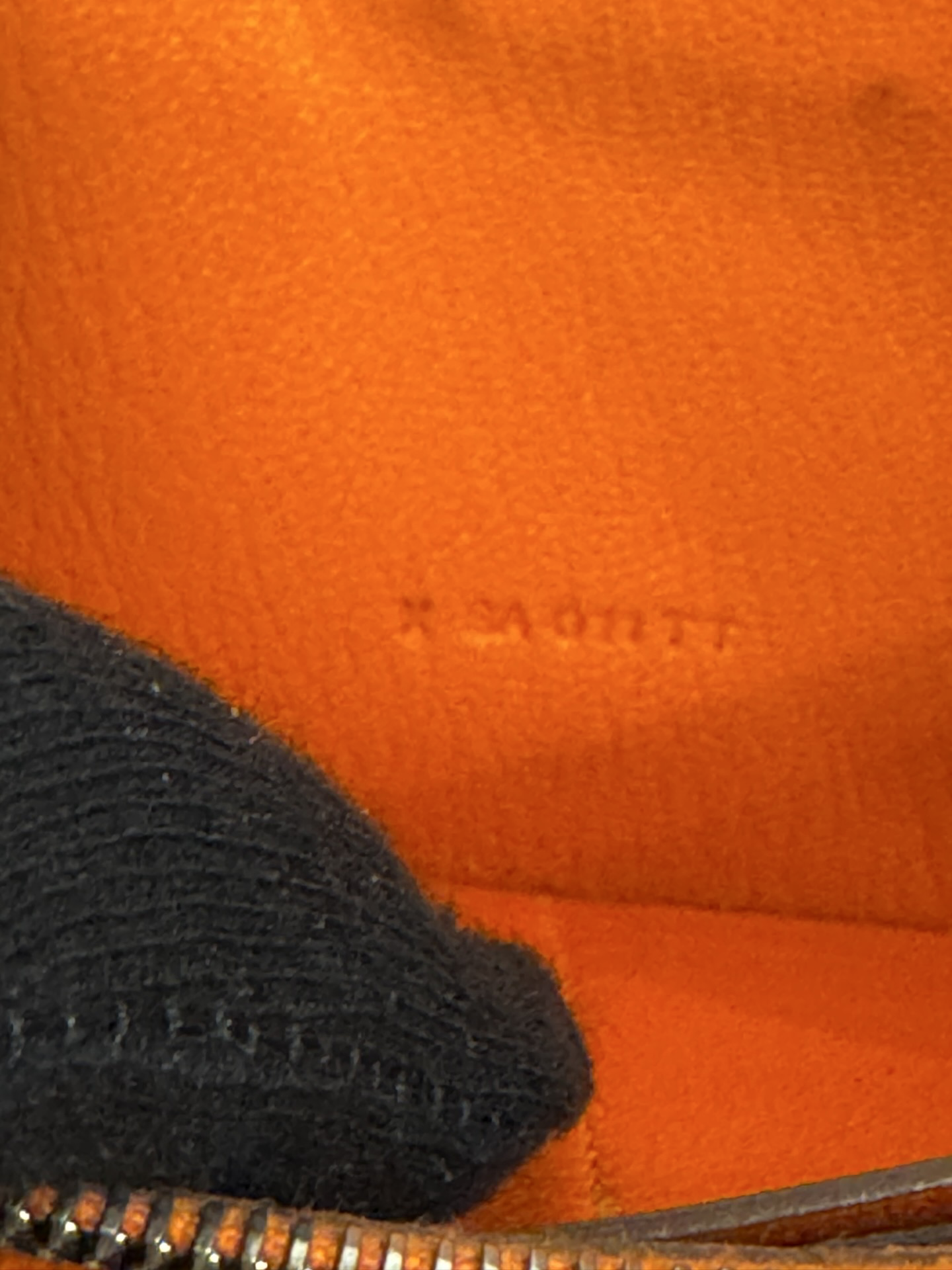 Hermès Kelly Classic Wallet — Ostrich, Tangerine, Palladium
