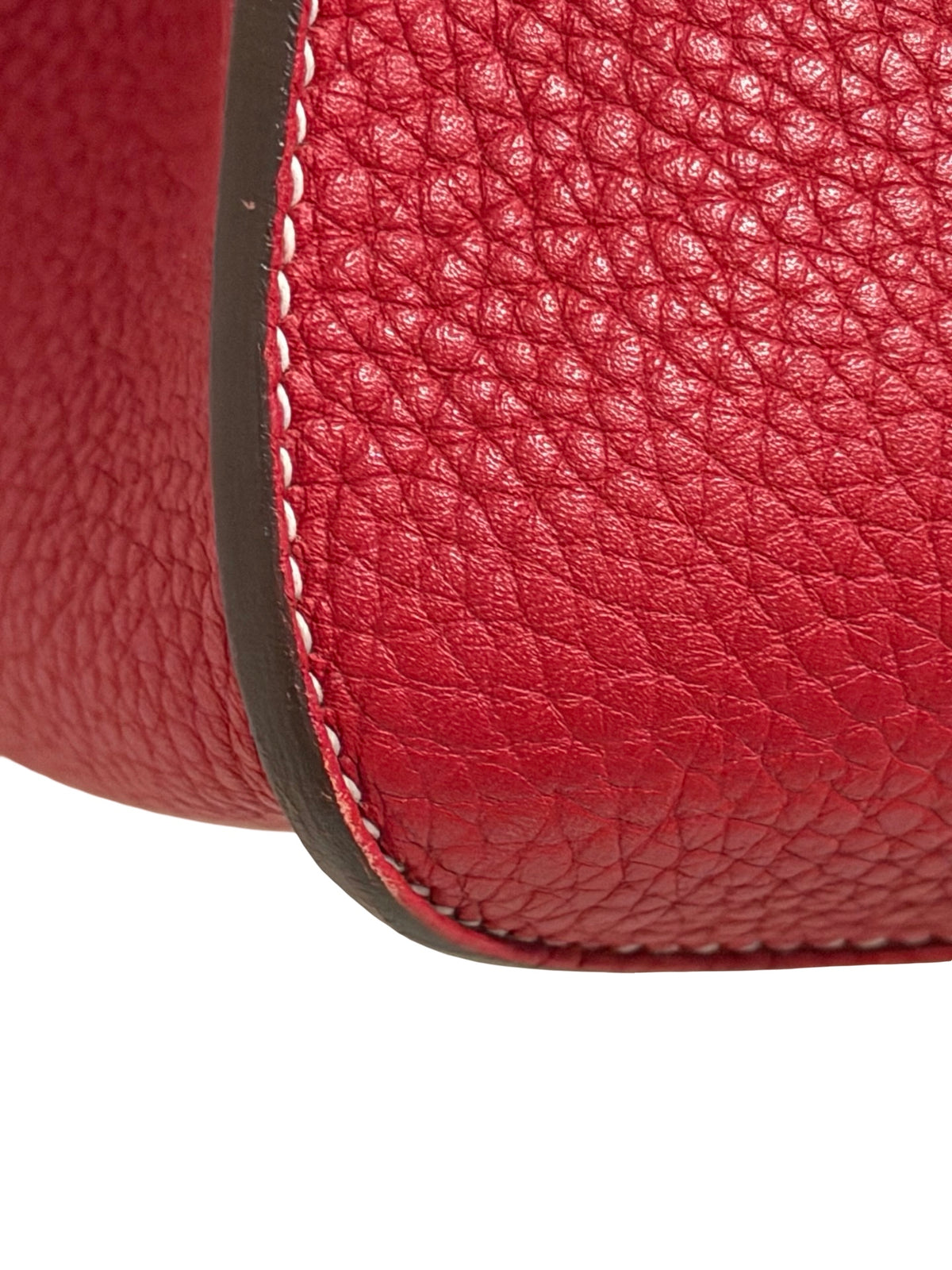 Hermès Halzan 31, Rouge Casaque Clemence with Palladium Hardware