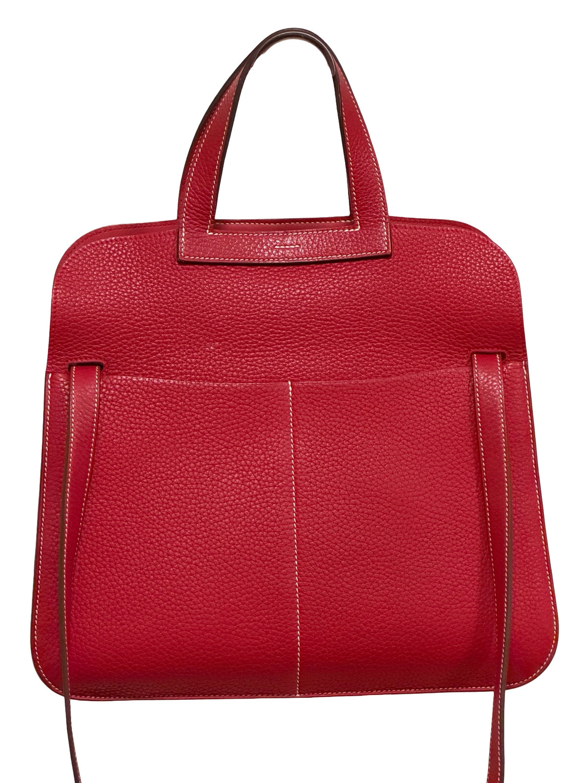 Hermès Halzan 31, Rouge Casaque Clemence with Palladium Hardware