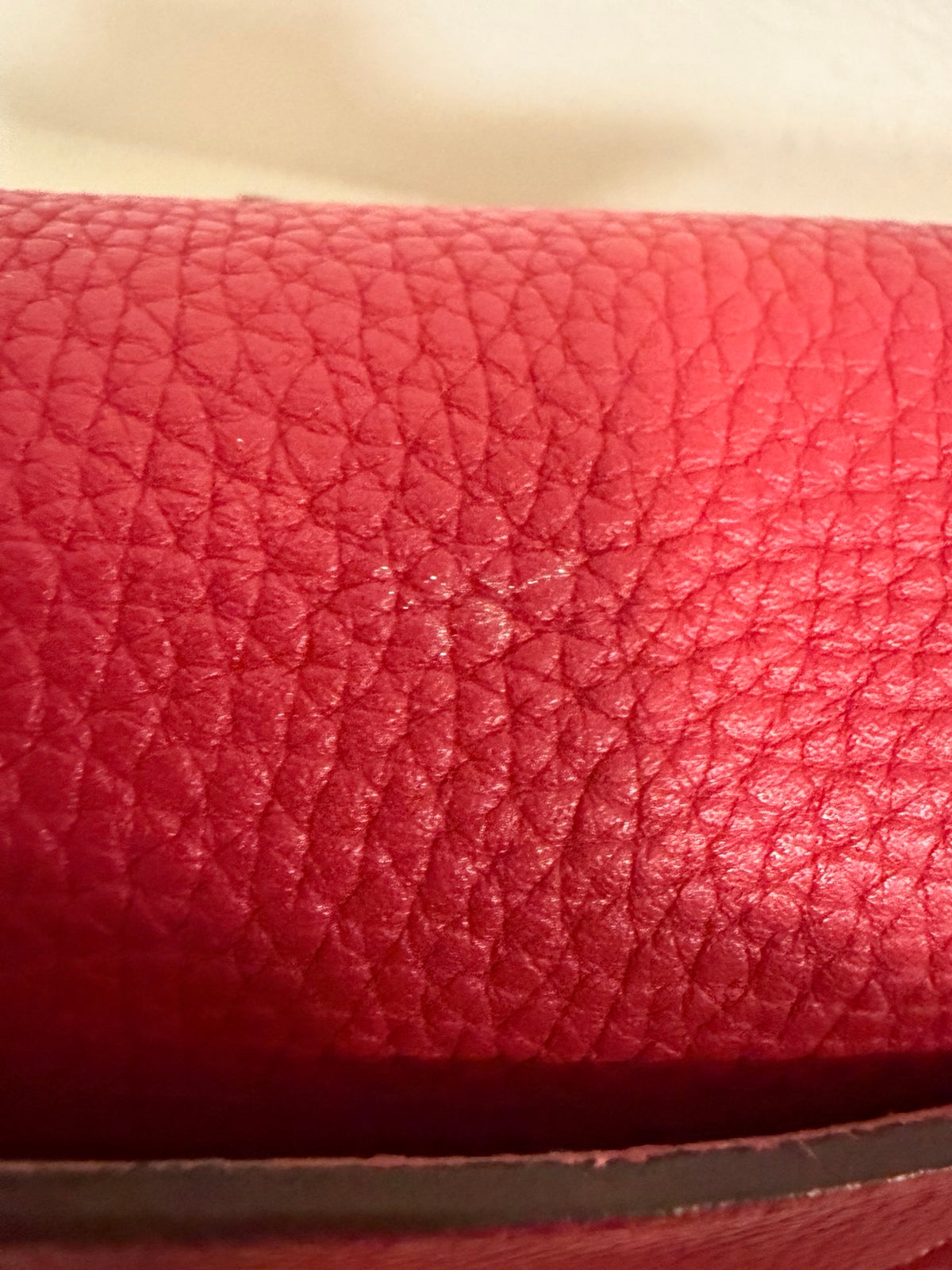 Hermès Halzan 31, Rouge Casaque Clemence with Palladium Hardware