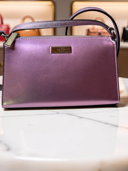Kate Spade Kenzie Mini Crossbody — Metallic Lilac (NWT)