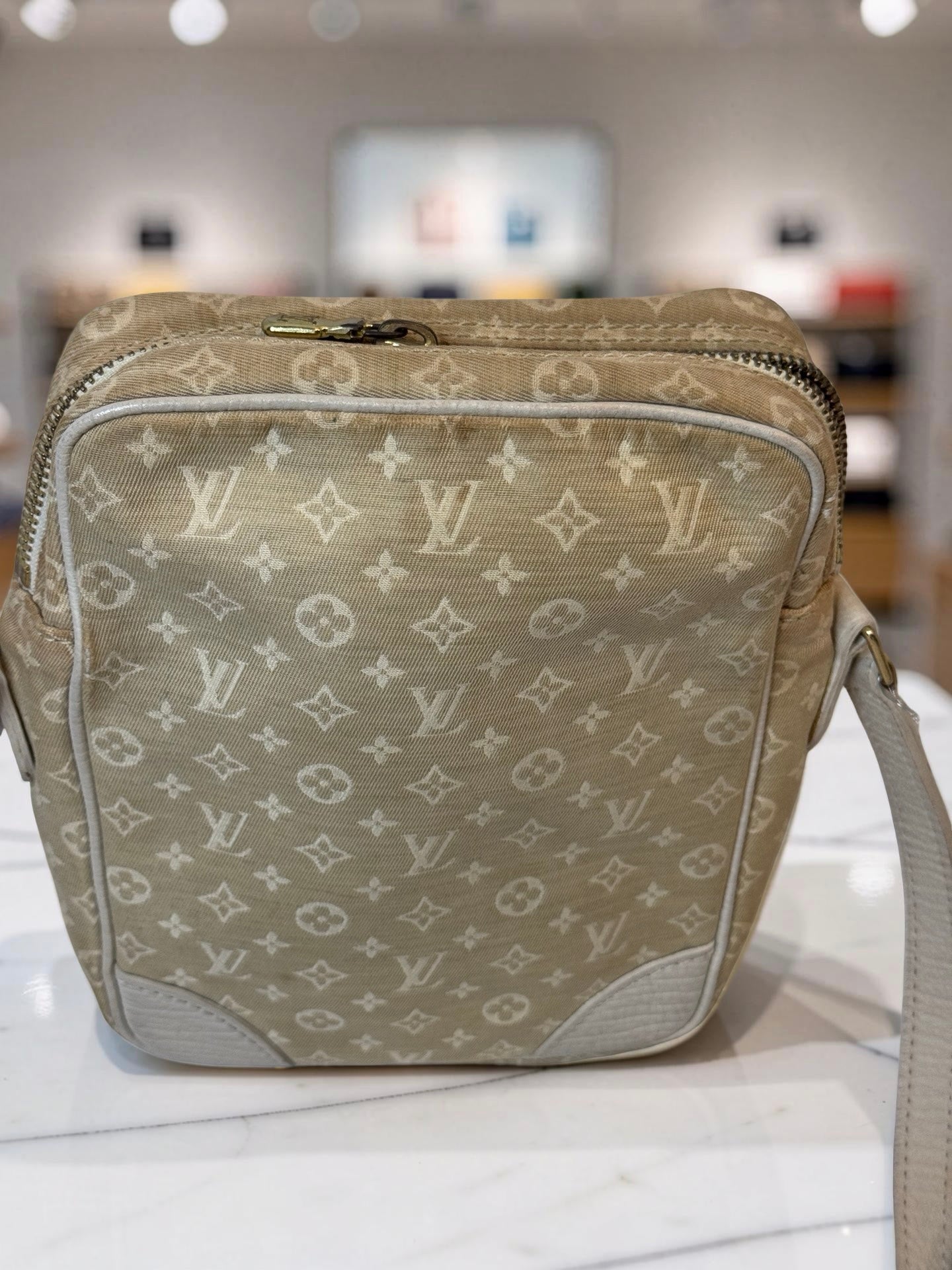 Louis Vuitton Danube — Dune Monogram Mini Lin Crossbody