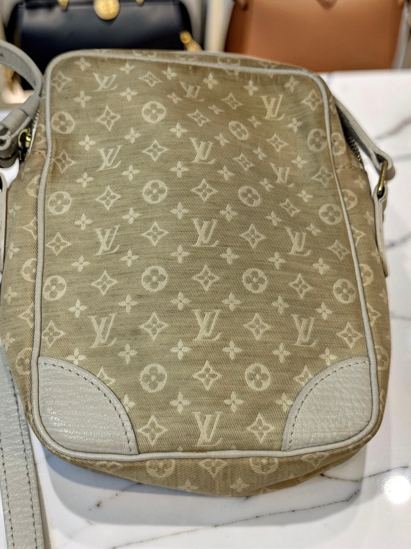 Louis Vuitton Danube — Dune Monogram Mini Lin Crossbody