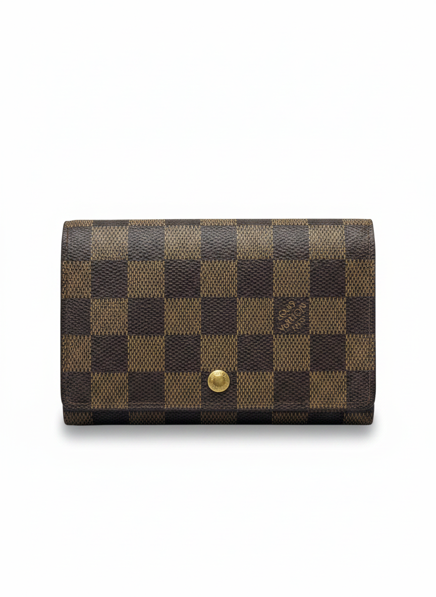 Louis Vuitton Porte Monnaie Trésor — Damier Ebene