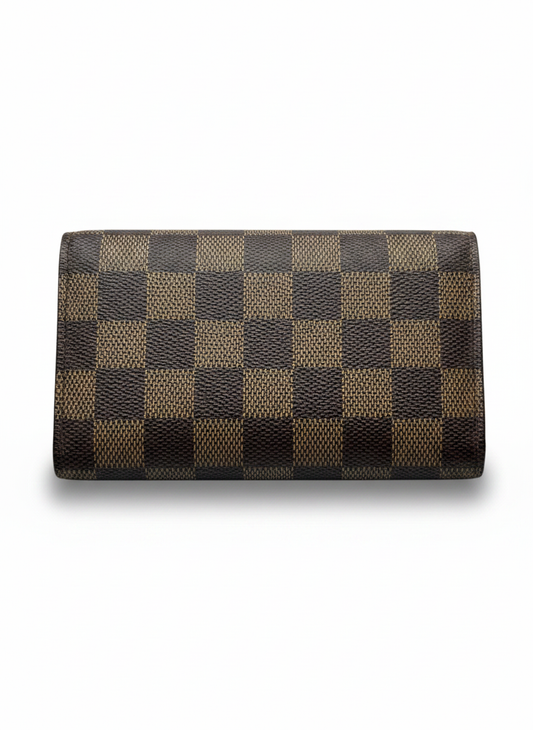 Louis Vuitton Porte Monnaie Trésor — Damier Ebene