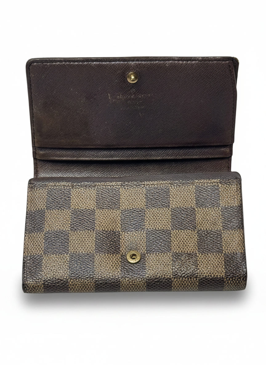 Louis Vuitton Porte Monnaie Trésor — Damier Ebene