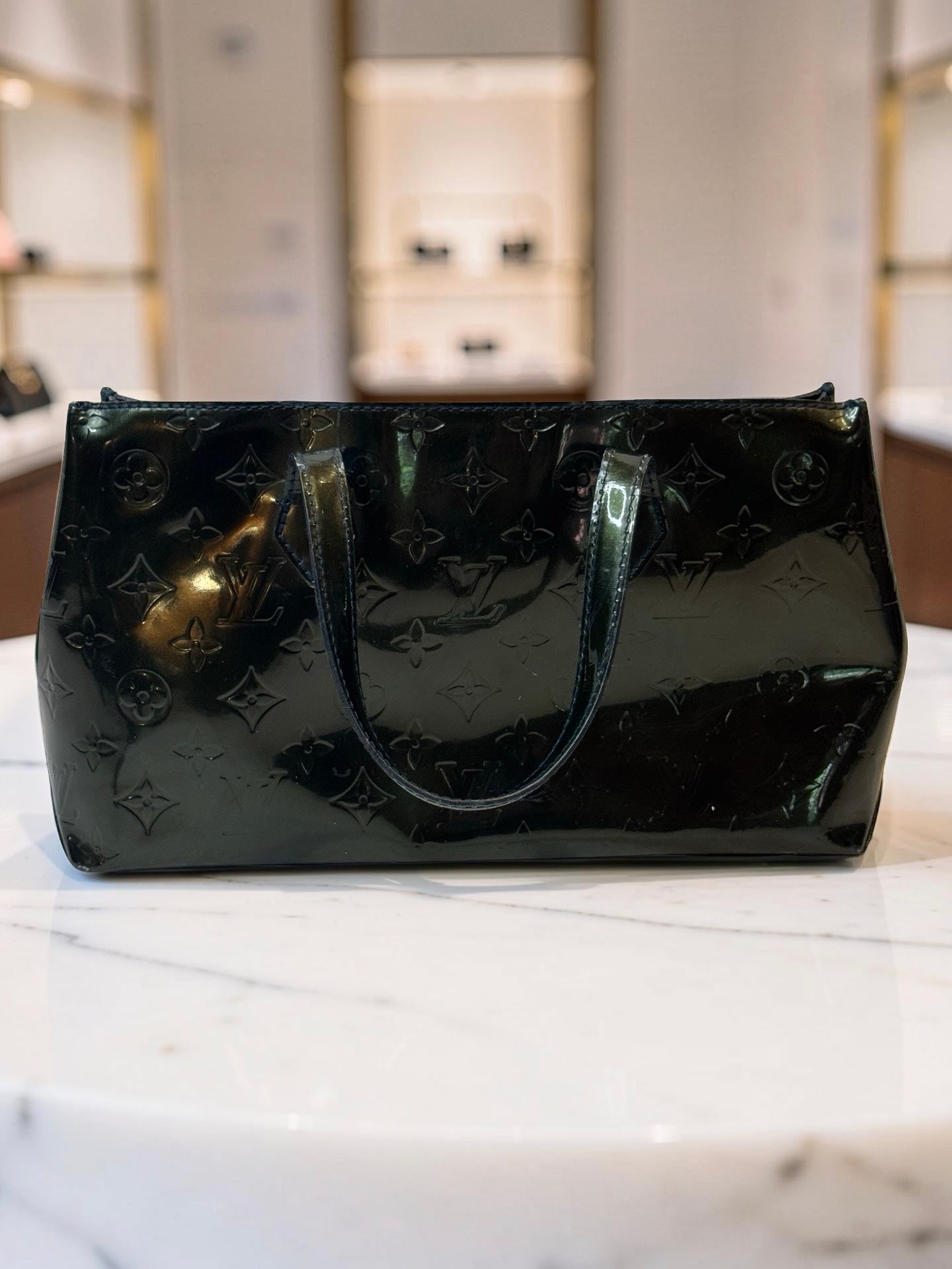 Louis Vuitton Wilshire PM — Vert Bronze Monogram Vernis