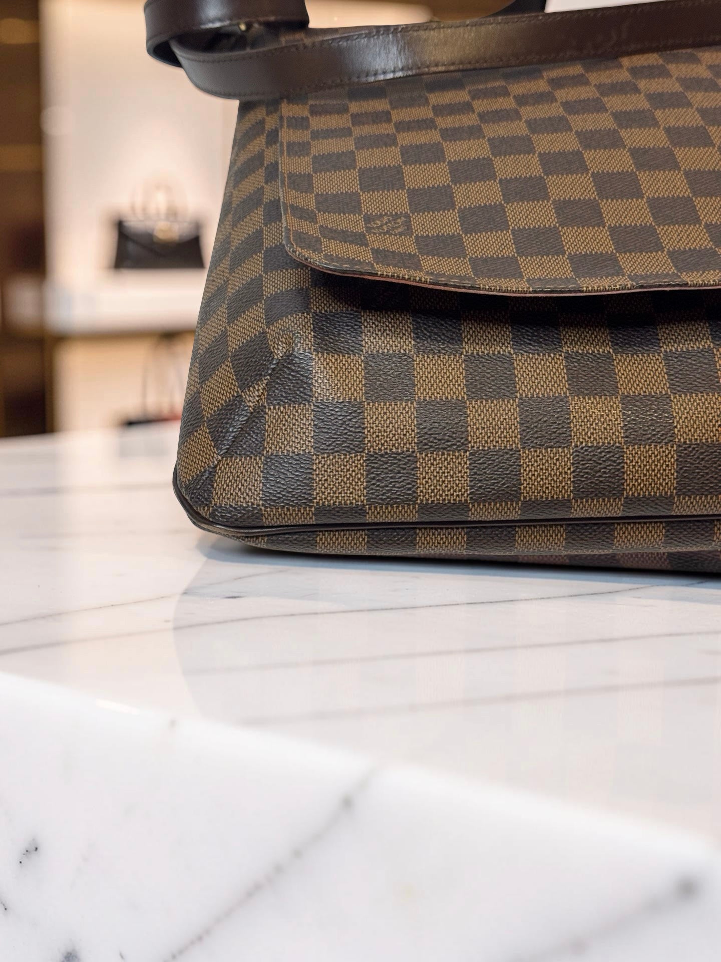 Louis Vuitton Musette — Damier Ebene Crossbody