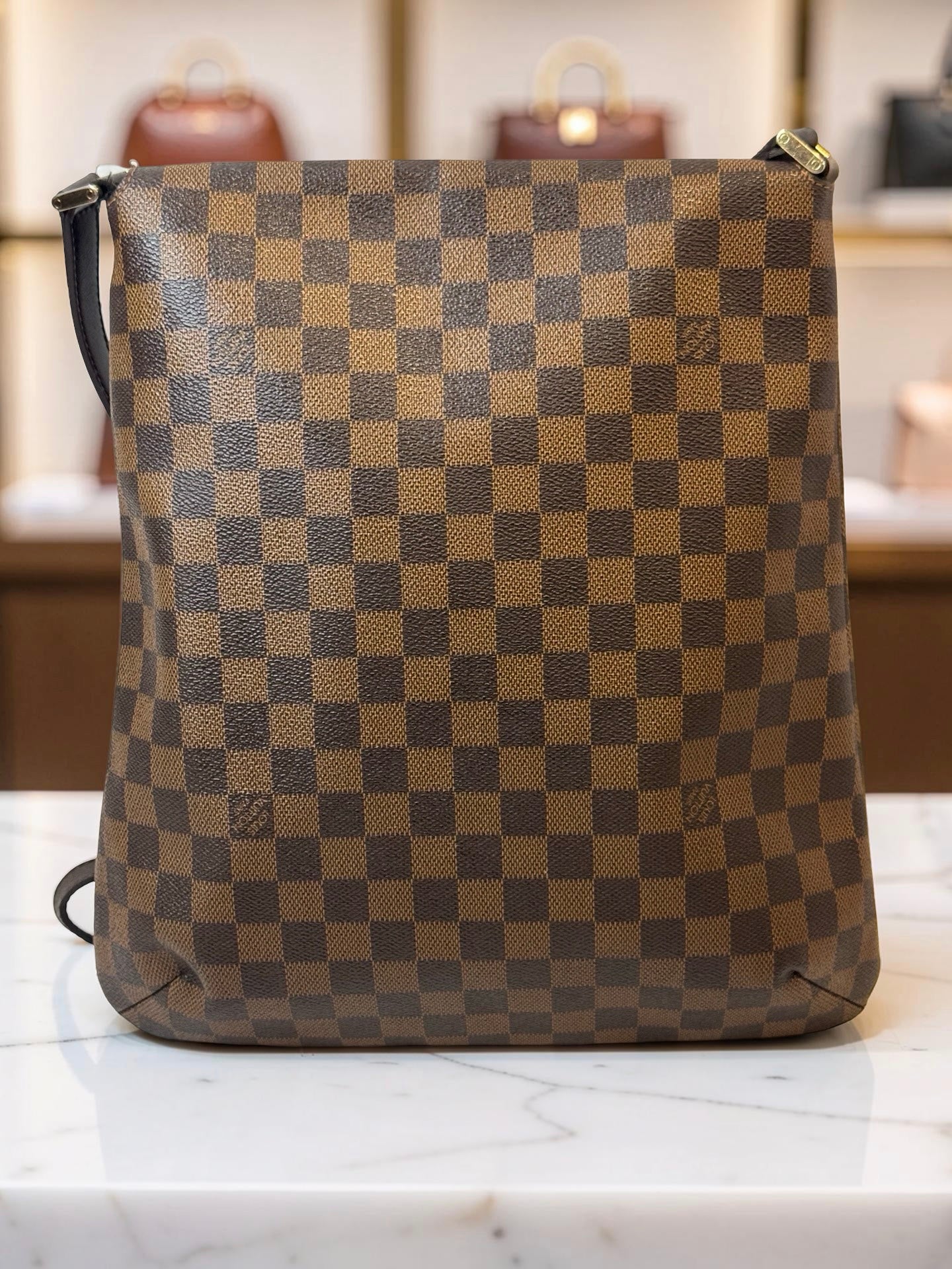 Louis Vuitton Musette — Damier Ebene Crossbody