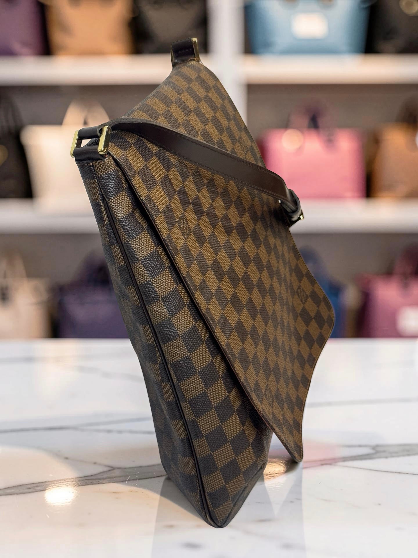 Louis Vuitton Musette — Damier Ebene Crossbody